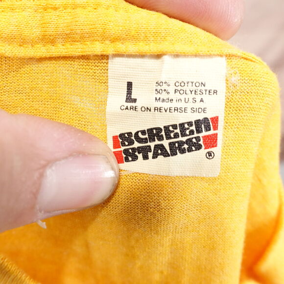 VINTAGE MIGHTY MUD MANIA USA SINGLE STITCH 80s SCREEN STARS ST LOUIS TSHIRT SZ L - Picture 6 of 6